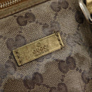 GUCCI GG Crystal Boston Bag Coated Canvas Beige Gold 193603 Auth 143964-17