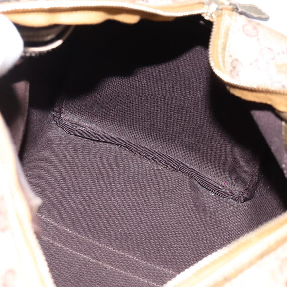 GUCCI GG Crystal Boston Bag Coated Canvas Beige Gold 193603 Auth 143964