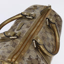 GUCCI GG Crystal Boston Bag Coated Canvas Beige Gold 193603 Auth 143964-6