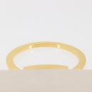 Salvatore Ferragamo Gancini Hand Bag Leather White Gold Auth 143966-8