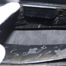 Salvatore Ferragamo Gancini Hand Bag Leather Black Gold Auth 143967-11