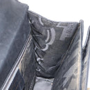 Salvatore Ferragamo Gancini Hand Bag Leather Black Gold Auth 143967-19