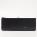 Salvatore Ferragamo Gancini Hand Bag Leather Black Gold Auth 143967-5