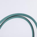 Salvatore Ferragamo Gancini Hand Bag Leather Gold Emerald Green Auth 143968-8