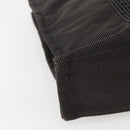 HERMES Her Line PM Hand Bag Canvas Gray Silver Auth 143972-14