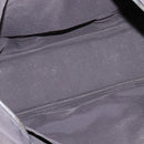 HERMES Her LineMM Hand Bag Canvas Gray Silver Auth 143973-14