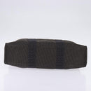 HERMES Her LineMM Hand Bag Canvas Gray Silver Auth 143973-9