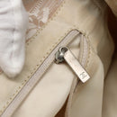 CHANEL New Travel Line Tote Bag Nylon Beige Gold CC Auth 143977-21