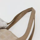 CHANEL New Travel Line Tote Bag Nylon Beige Gold CC Auth 143977-8