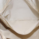 CHANEL New Travel line Tote Bag Nylon Beige Gold CC Auth 143978-11