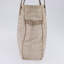 CHANEL New Travel line Tote Bag Nylon Beige Gold CC Auth 143978-3