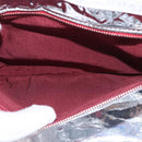 CHANEL Choco Bar Chain Tote Bag No5 Canvas White Silver CC Auth 143980-11