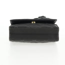 CHANEL Matelasse Camellia Chain Shoulder Bag Satin Gray Gold CC Auth 143981V-5