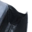 CHANEL Matelasse Camellia Chain Shoulder Bag Satin Gray Gold CC Auth 143981V-22