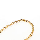 CHANEL Matelasse Camellia Chain Shoulder Bag Satin Gray Gold CC Auth 143981V-14