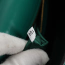 Miu Miu Matelasse Hand Bag Leather 2way Green Gold Auth 143983M-11