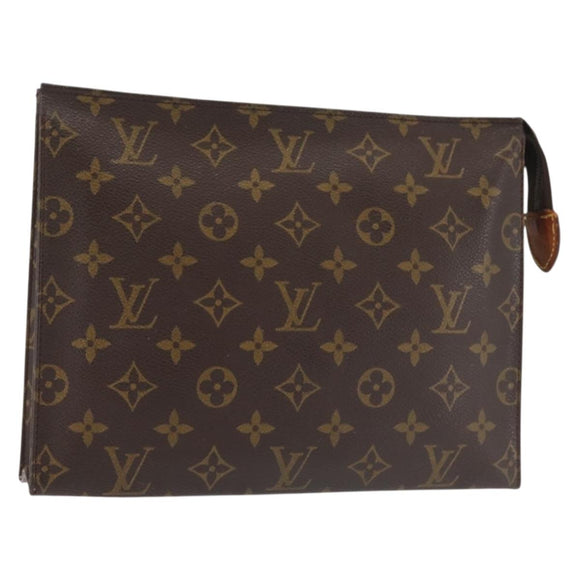 LOUIS VUITTON Monogram Poche Toilette 26 Pouch M47542 LV Auth 143988