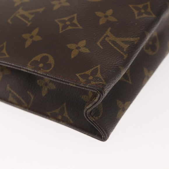 LOUIS VUITTON Monogram Poche Toilette 26 Pouch M47542 LV Auth 143988
