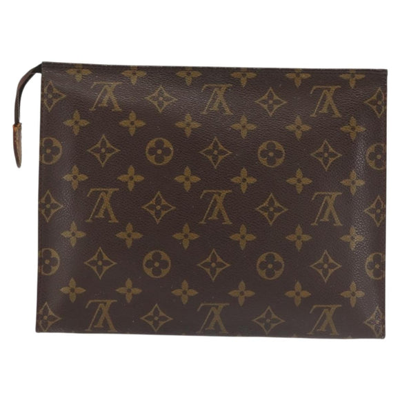 LOUIS VUITTON Monogram Poche Toilette 26 Pouch M47542 LV Auth 143988