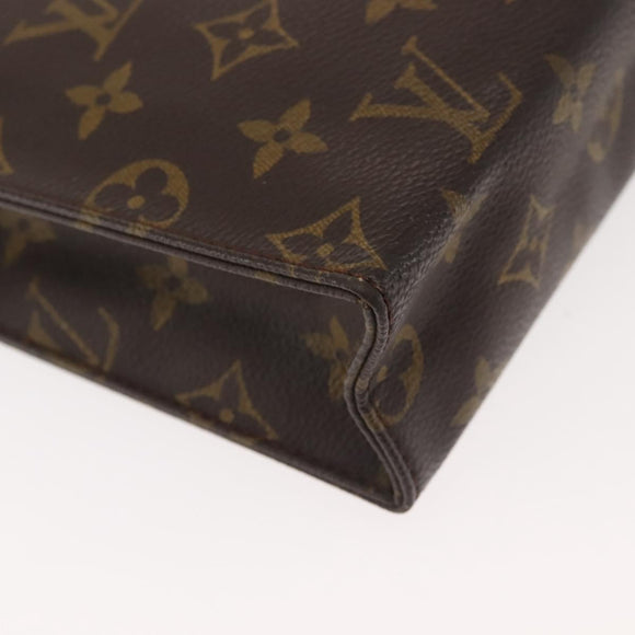 LOUIS VUITTON Monogram Poche Toilette 26 Pouch M47542 LV Auth 143988