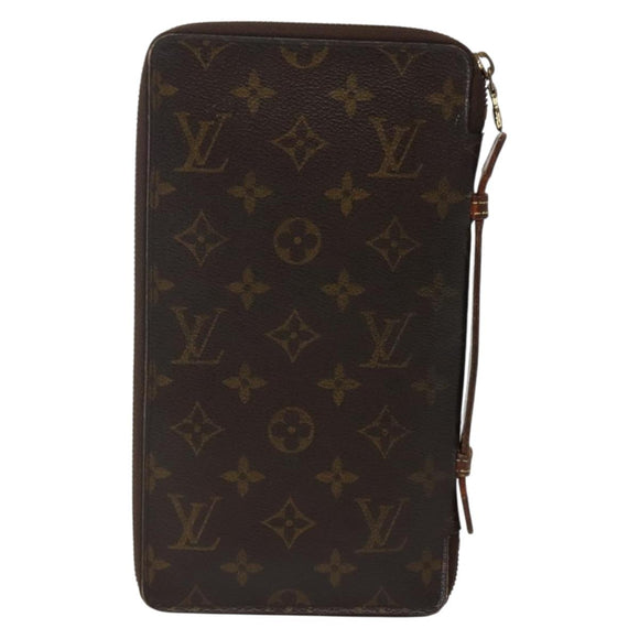 LOUIS VUITTON Monogram Organizer De Voyage Travel Case M60120 LV Auth 143990