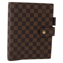 LOUIS VUITTON Damier Ebene Agenda GM Day Planner Cover R20107 LV Auth 143991-1