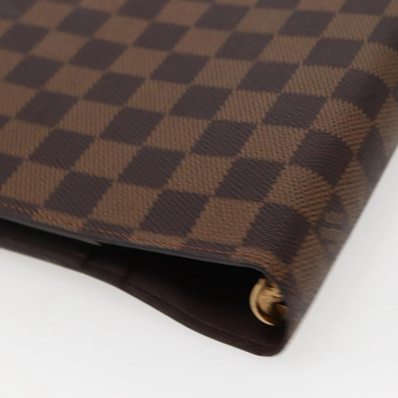 LOUIS VUITTON Damier Ebene Agenda GM Day Planner Cover R20107 LV Auth 143991