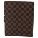 LOUIS VUITTON Damier Ebene Agenda GM Day Planner Cover R20107 LV Auth 143991-2