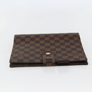 LOUIS VUITTON Damier Ebene Agenda GM Day Planner Cover R20107 LV Auth 143991-3
