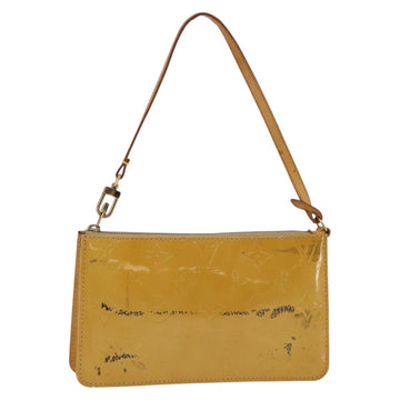 LOUIS VUITTON Monogram Vernis Lexington Pouch Beige M91010 LV Auth 143992