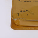 LOUIS VUITTON Monogram Vernis Lexington Pouch Beige M91010 LV Auth 143992-9