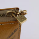 LOUIS VUITTON Monogram Vernis Lexington Pouch Beige M91010 LV Auth 143992-17