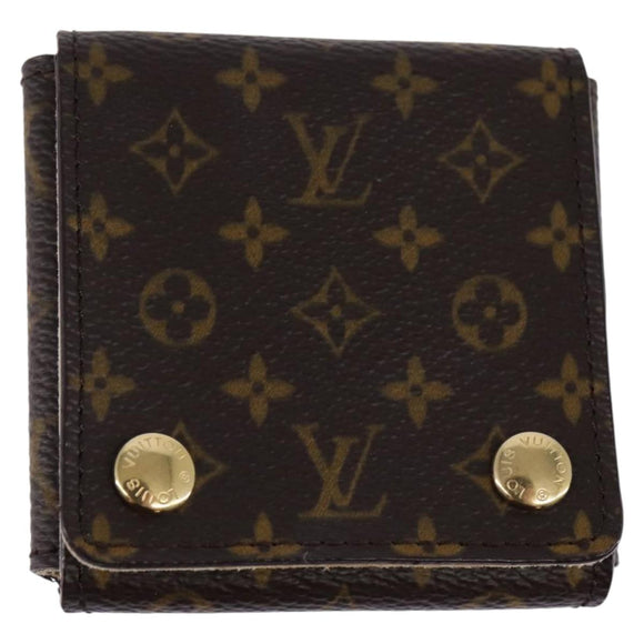 LOUIS VUITTON Monogram Jewelry Case Jewelry Box LV Auth 143995