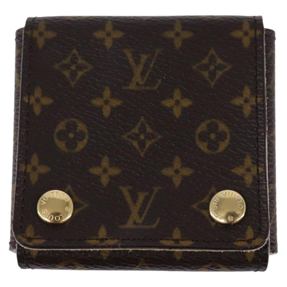 LOUIS VUITTON Monogram Jewelry Case Jewelry Box LV Auth 143995