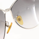 LOUIS VUITTON Daisy Sunglasses Metal Silver Z0261U LV Auth 143996-9