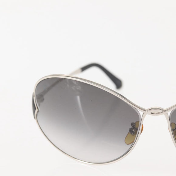 LOUIS VUITTON Daisy Sunglasses Metal Silver Z0261U LV Auth 143996