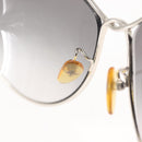 LOUIS VUITTON Daisy Sunglasses Metal Silver Z0261U LV Auth 143996-8