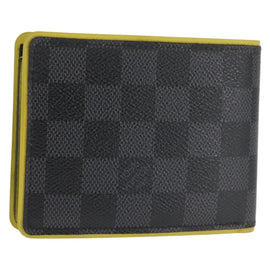 LOUIS VUITTON Damier Graphite Portefeuille Multripru Wallet N63258 Auth 143997