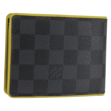 LOUIS VUITTON Damier Graphite Portefeuille Multripru Wallet N63258 Auth 143997