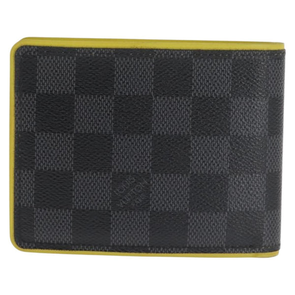 LOUIS VUITTON Damier Graphite Portefeuille Multripru Wallet N63258 Auth 143997