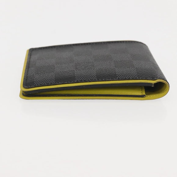 LOUIS VUITTON Damier Graphite Portefeuille Multripru Wallet N63258 Auth 143997