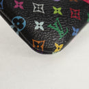LOUIS VUITTON Multicolor Pochette Cles Coin Purse Black M13664 LV Auth 143998SM-14