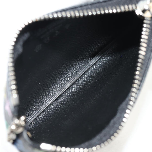 LOUIS VUITTON Multicolor Pochette Cles Coin Purse Black M13664 LV Auth 143998SM