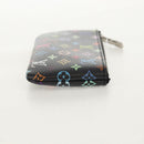 LOUIS VUITTON Multicolor Pochette Cles Coin Purse Black M13664 LV Auth 143998SM-5
