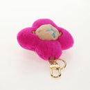 LOUIS VUITTON Vivienne Vison Bag Charm Fur Beige Pink M00870 LV Auth 144000SM-5