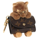 LOUIS VUITTON Monogram LV Cute Monogram Charm Brown M01561 LV Auth 144001SM-1