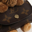LOUIS VUITTON Monogram LV Cute Monogram Charm Brown M01561 LV Auth 144001SM-14