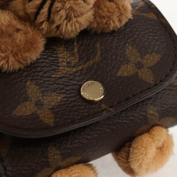 LOUIS VUITTON Monogram LV Cute Monogram Charm Brown M01561 LV Auth 144001SM