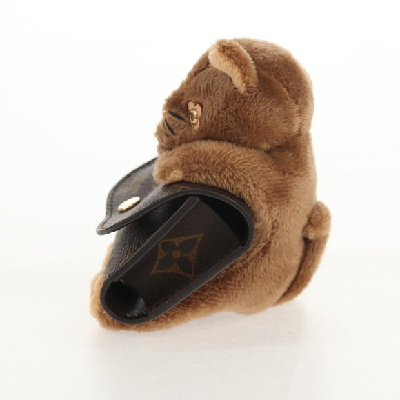 LOUIS VUITTON Monogram LV Cute Monogram Charm Brown M01561 LV Auth 144001SM