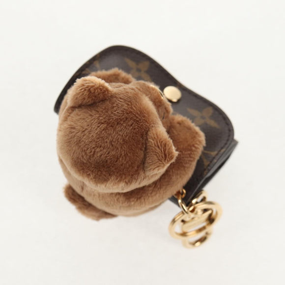 LOUIS VUITTON Monogram LV Cute Monogram Charm Brown M01561 LV Auth 144001SM